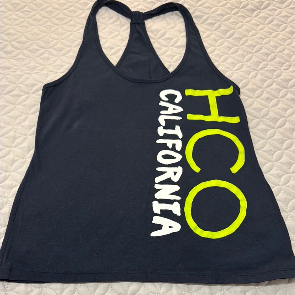 CO Black and Yellow Sleeveless Crop Tank Top